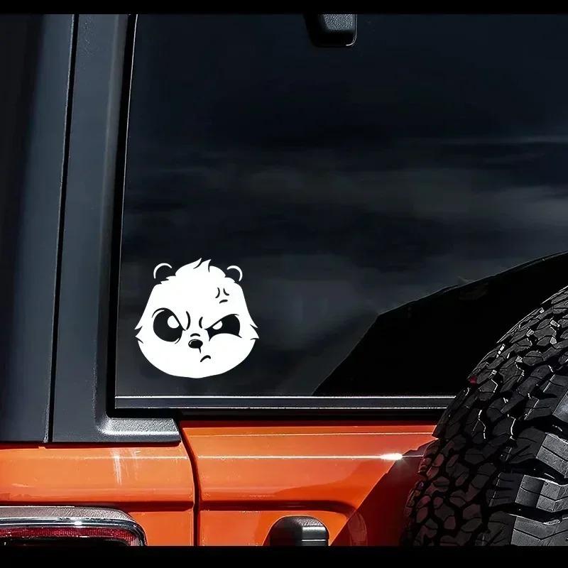13x1m Angry Cute Panda Car Sticker Auto Body Bumper Windows Motorcycle Laptop Walls Vinyl Film Decal Car Tuning Accessories