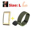 Metallrahmen + Nylonband für Amazfit Helio Armband Armband Bizeps Sport Ersatz Zubehör für Amazfit Helio Armband