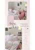 Pure Cotton Four-Piece Bedding Set: Striped Duvet Cover, Bed Sheet for Dorms, A-Class Washed Cotton, Perfect for All Seasons.