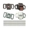 10Pcs Home Wardrobe Door Buckle Flat Bottom Low Leg Door Clip Cabinet Door Latches Heavy Duty Roller Catches Enduring