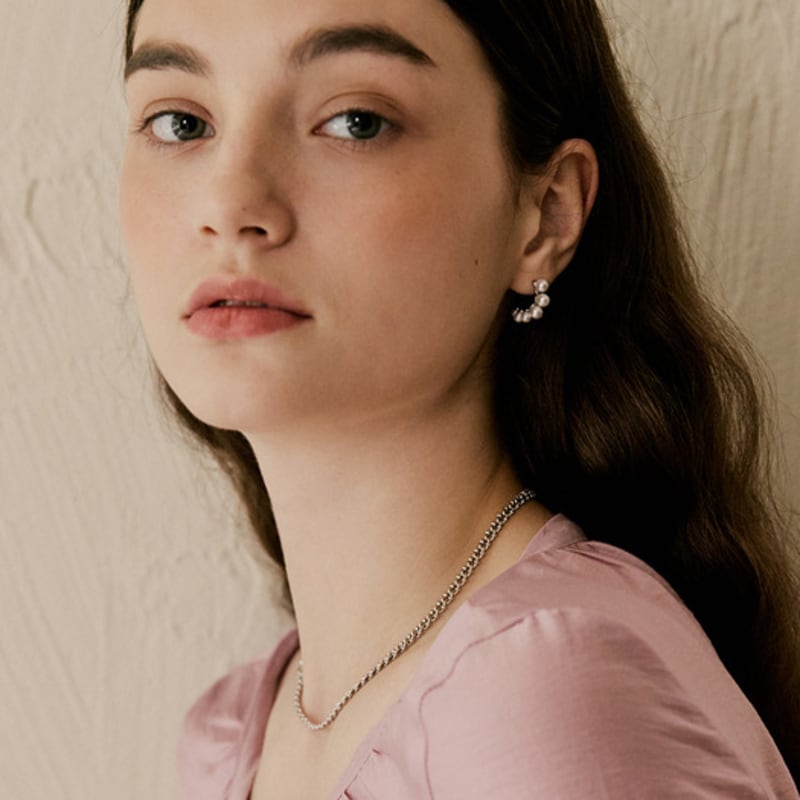 VINTAGE HOLLYWOOD Vine Half Chain Necklace_VH2479NE003M