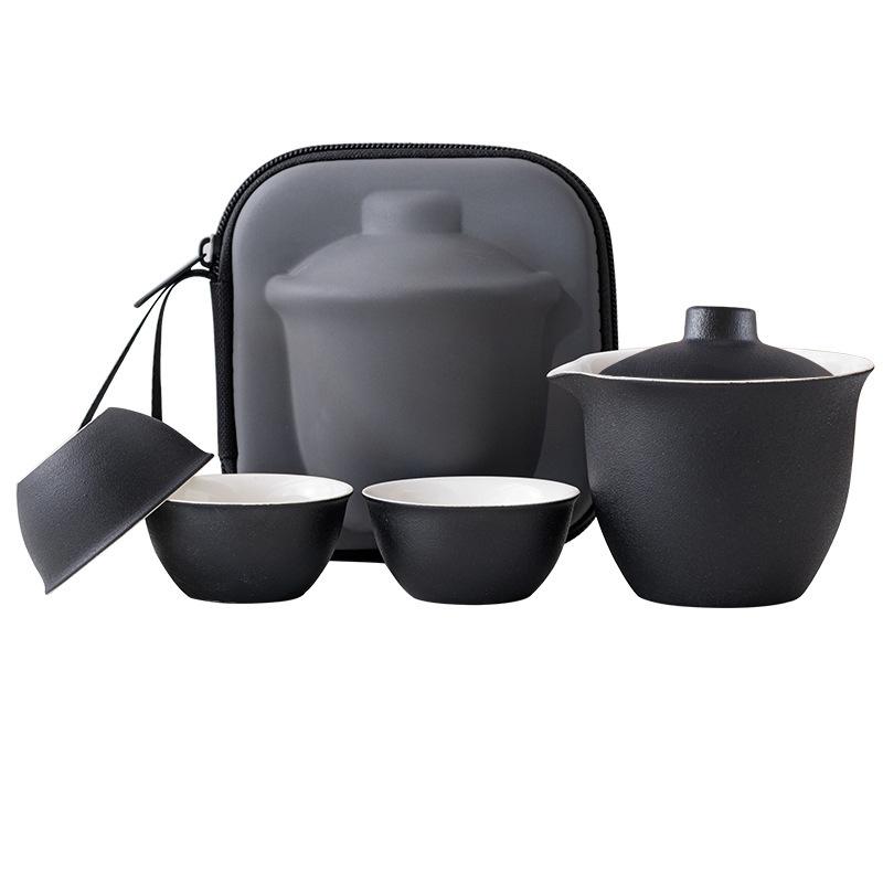 Travel Express Cup Tea Set Outdoor Portable One Pot Three Cups Business Gifts