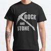Nadměrná velikost S-3XL Tričko s potiskem Rock and Stone Pánská vrchní oblečení Módní oblečení Trička