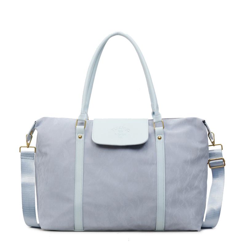 Large capacity portable short travel bag luggage bag women's fashion light handbag swimming business trip fitness storage bag