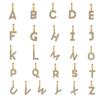 Minimalist Rhinestone Letter Pendant 26 Alphabet Charms For DIY Necklace Bracelet Personalized Jewelry Accessory