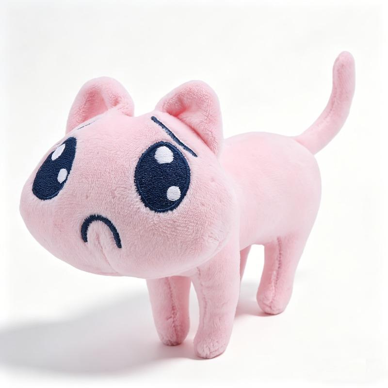 MINISO Soft Big Eyes Plush Animal Cat Plush Toy, Fluffy Kawaii Kitten Plush Animal Doll