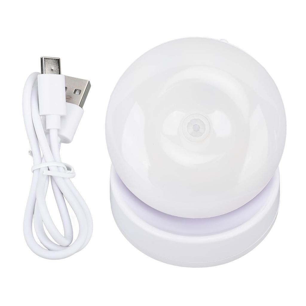 LED Motion Sensor Night Light ABS 360 Degree Rotating Rechargeable Induction Wall Lamp for Stair Clo