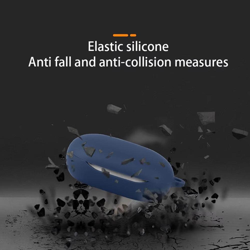 For JBL Sense Pro Silicone Case Wireless Earbuds Protective Cover with Anti-Lost Buckle