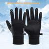 Zwart Winter Warm Volledige vingers Waterdicht Fietsen Buitensporten Hardlopen Motor Ski Touchscreen Fleece Handschoenen