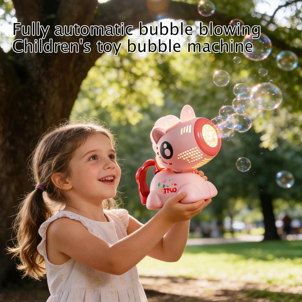 Bubble Machine Fully Automatic Bubble Blowing Children's Toy Electric Handheld Leak Proof Bubble 100ml