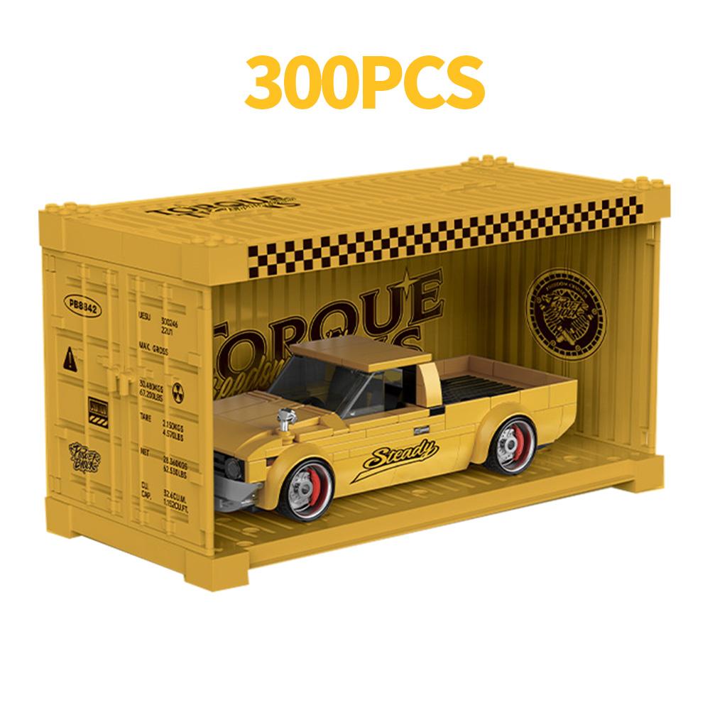 

Non-Toxic Moc Vintage Pickup Truck Car Series Building Blocks City Technical Racing Car Container Bricks Toys For Kids Birthday Diy Gifts