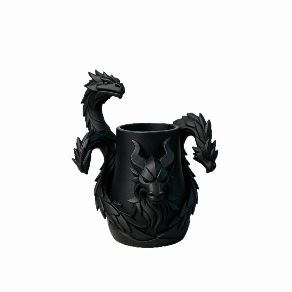 Multi-Functional Monster Desk Organizer Creative Dragon-Shaped Pen Holder Holidays Gift чёрный