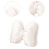Bowknot Shaped Cushion Breathable Plush Pillow Decorative Cushion Cover for Sofa Bedside Chair Cushion Home Ornament