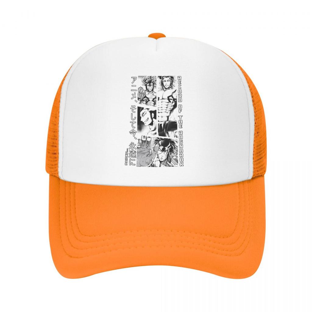 Record Of Ragnarok Drawing Fun Baseball Caps Mesh Hats Adjustable Fashion Unisex Caps