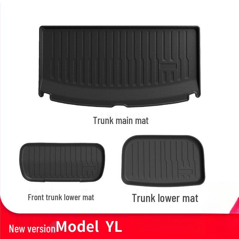 Qixian Trunk Mat Set for Tesla Model Y (Refreshed Version) - TPE Front & Rear Mats