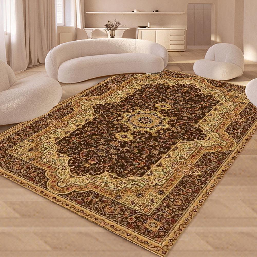 Retro Bohemian Anti Slip Carpet for Living Room ,Floor Bedroom Big Size Rugs, Sofa Mats, Study,Home Decoration