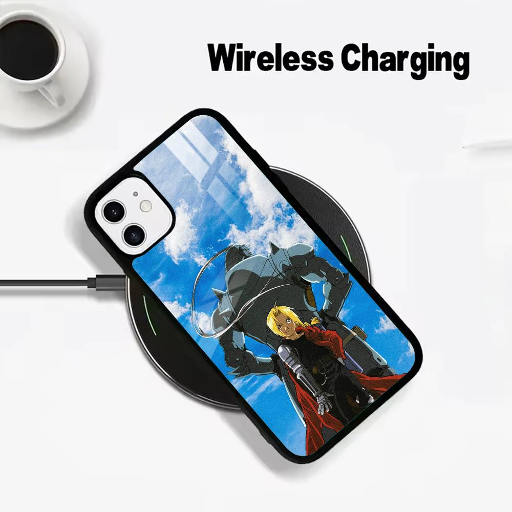 Fullmetal -Alchemist-Edward -Elric Pentru iPhone17 16 15 14 13 12 11 Plus Pro Max Plus Încărcător Wireless Carcasă Telefon