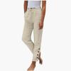 QICED Women's Fashion Casual Solid Color Print Pants & Capris
