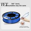 Moisture Proof Filament PETG 3D Printer 1.75mm, 1kg Spool High Toughness for Printing Material Speed Printer, Solid Color Projects FDM Supplies