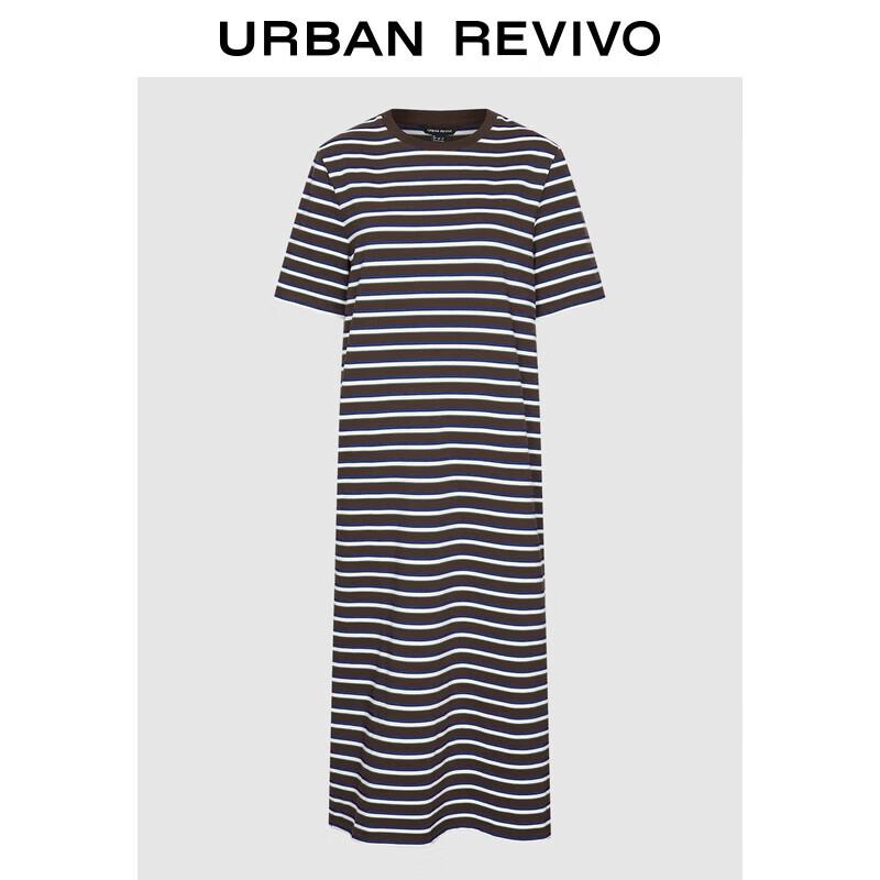 

UR Women s Amber Flow Color Block Striped Cotton Dress M