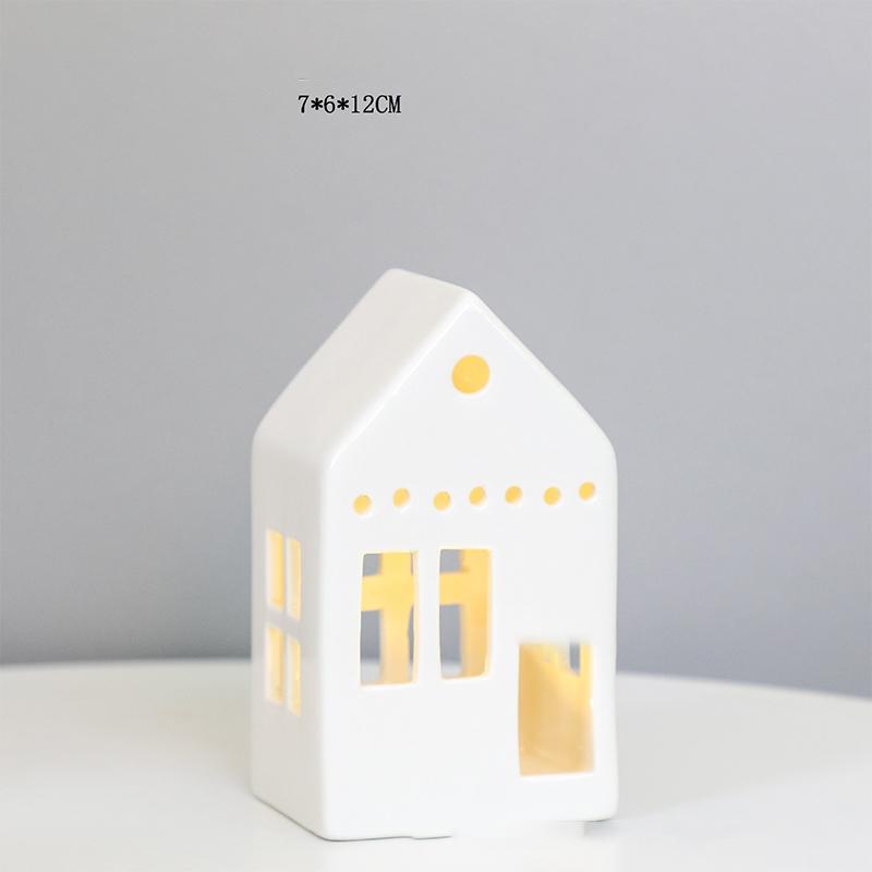 Keramikos namas žvakidė Keraminė arbatinės žvakidė Žvakių degiklis namų miegamojo dekoravimui Įkurtuvių dovana