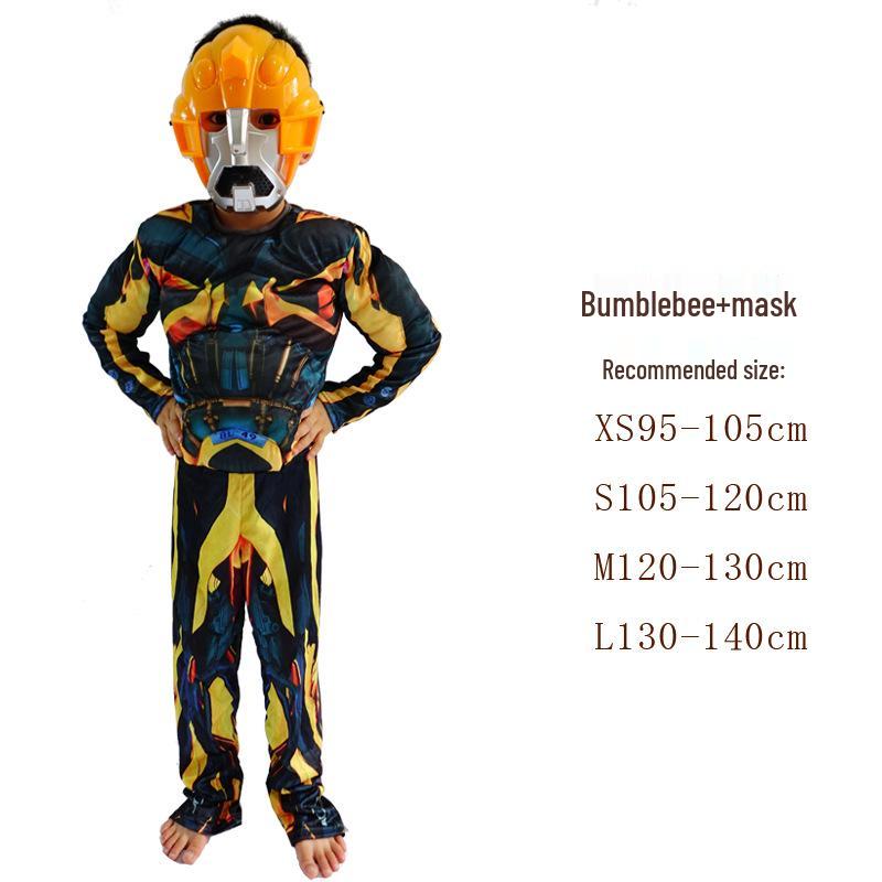 Kids' Muscle Costume: Halloween Heroes – Iron Man, Captain America, Thor, Hulk, Optimus Prime, and Spider-Man