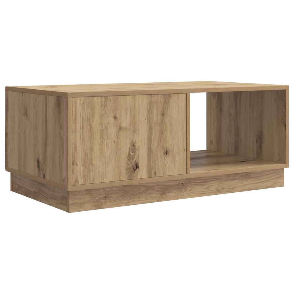 Artisan Oak Coffee Table 90 X 50 X 37 Cm Engineered Wood
