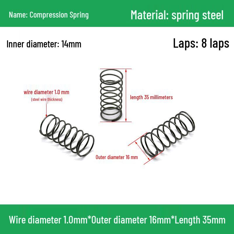 Heavy Duty Y-Type Compression Spring Shock Absorber, 1.0mm Wire Diameter, Outer Diameter 5-20mm.