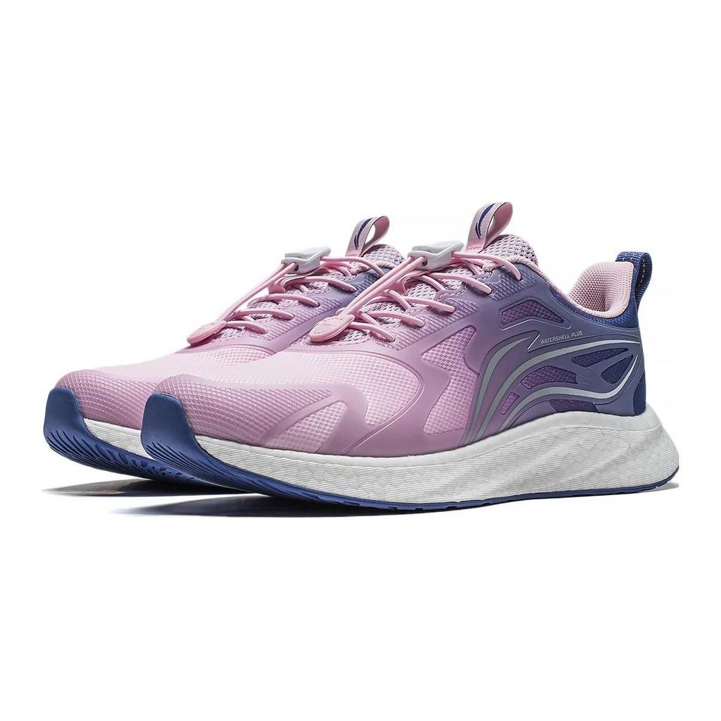 Li Ning Childrens Protective Nest V2 Round Head Comfortable Anti-Kick Shock Absorption Low-Top Running Shoes Kids Running Shoes Purple YKFT076-4