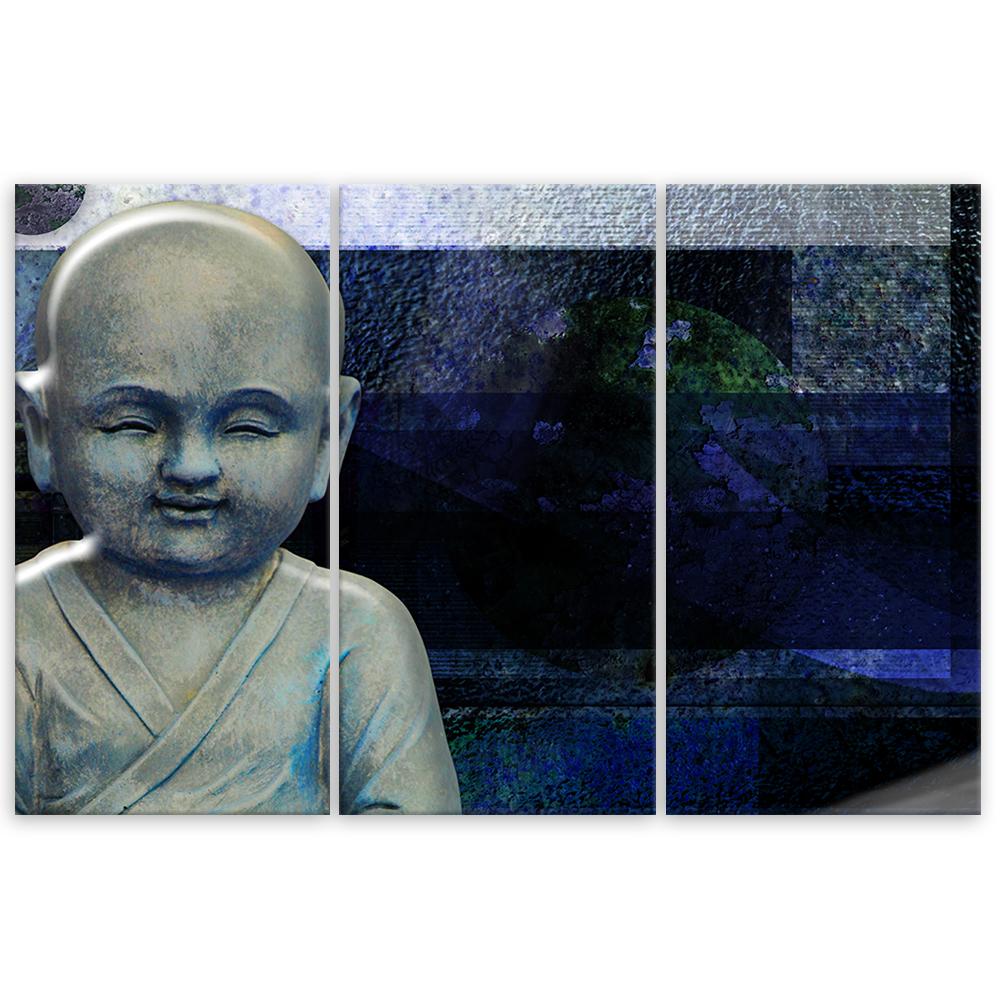 Three Piece Picture Canvas Print Buddha Feng Shui Meditation
