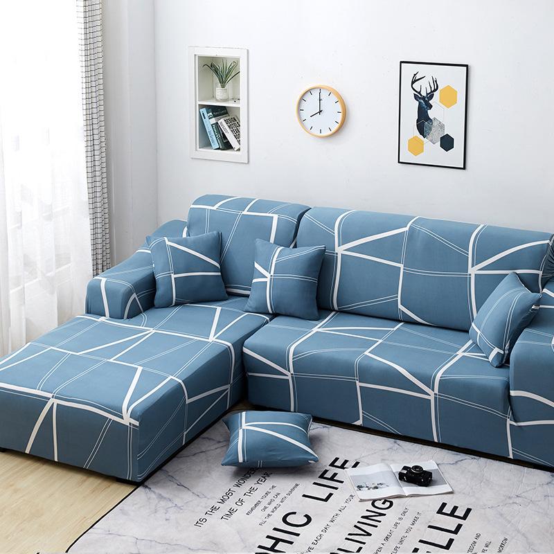 Potah na pohovku celý zabalený potahová látka Four Seasons elastický polštář na pohovku kožená osuška na pohovku jednoduchá, plná kombinace univerzální