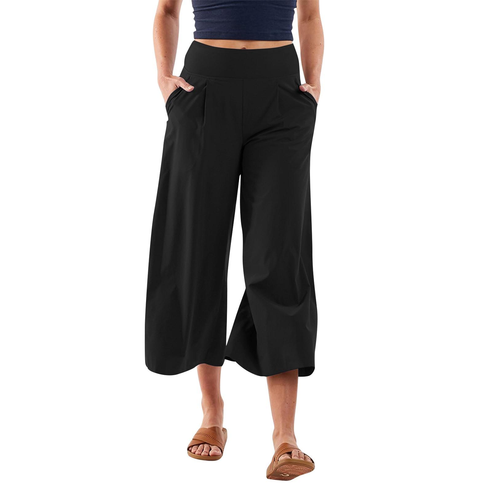 Женские летние брюки с высокой талией — фото 3