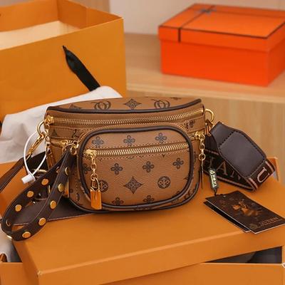 Women's Fashion Chest Bag Feminine Hot Sale Classic Printed Messenger Bag for Ladies Students Leisure Shoulder Crossbody Bag