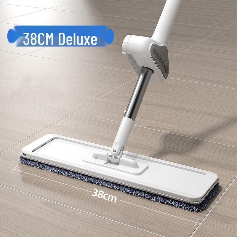 360° Rotating Microfiber Flat Mop - Large, Absorbent, Hand-Wash-Free Mopping for Easy Cleaning