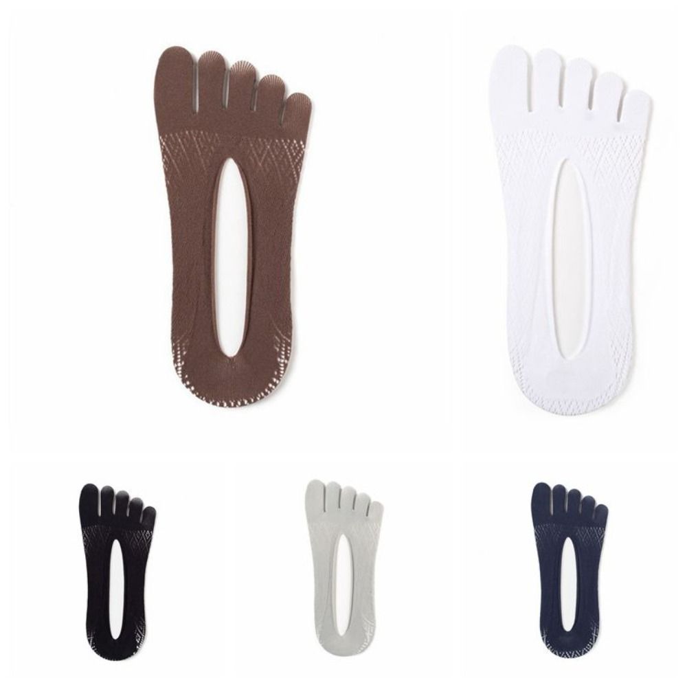 Non-Slip Five Toe Socks Breathable Invisible Socks Thin Five Finger Socks Moisture Wicking