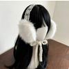 Thicken Lace Plush Earmuffs JK Headwear Ear Cover Cute Warm Ear Muffs  Female