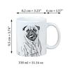 Pug - cup with a dog, personalized cup with a print, a classic gift for everyone from the Art-Dog brand