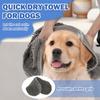 Dog Fast Dry Towel Absorbent Soft Pet Bath Towel Quick-drying With Hand Pockets Lightweight Cat Pet Bath Supplies