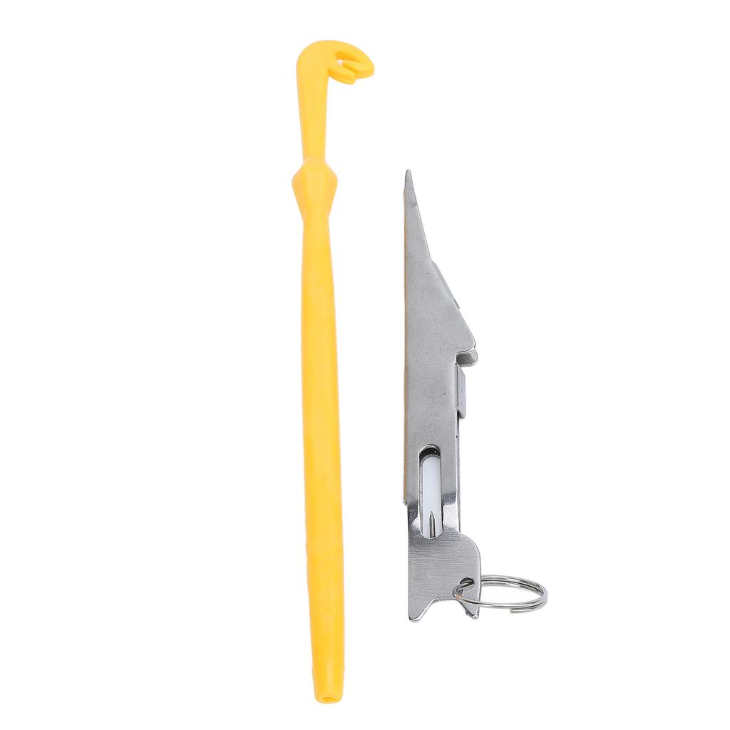 Fishing Knot Tying Tool High Carbon Steel and Plastic Fishing Line Knot Tyer and Hook Extractor