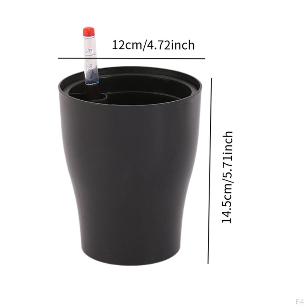 Self Watering Planter Decorative Plant Pot for Indoor Outdoor Plants Flower with Water Level