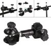 Camera Umbrella Clip Mount Outdoor Tripod Umbrella Holder Clip Bracket Stand Dual-head U-clamp Photography Accessory