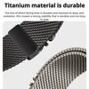 20mm 22mm Titanium Parachute Buckle Strap for Huawei Watch GT5 5Pro GT4 3 2e 46mm Luxury Milanese Bracelet for Samsung Galaxy Watch 7 6 5 4 Metal Band