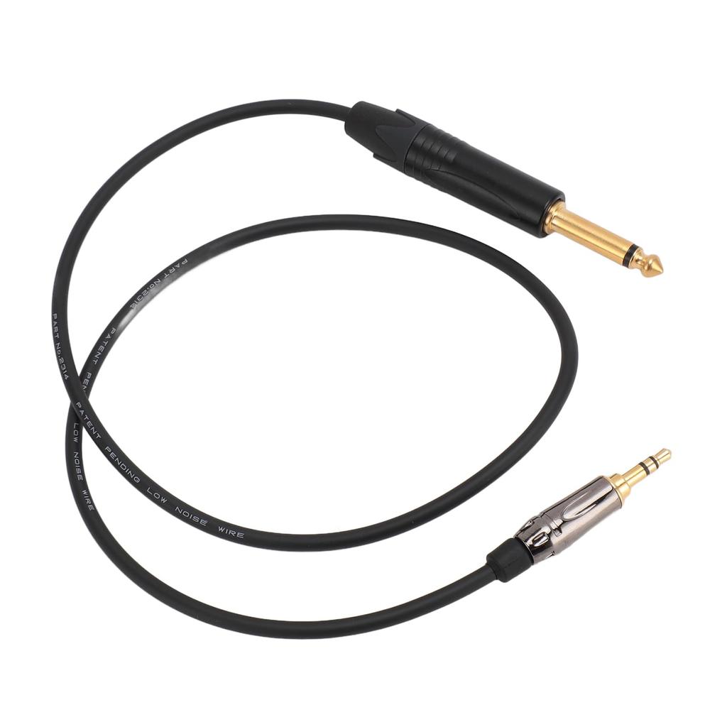 Guitar Cable, 29.53 Inch Wireless Guitar System Cord, 3.5mm to 6.35mm Jack Electric Guitar Instrument Cable for G3 G4 Transmitters, for Electric