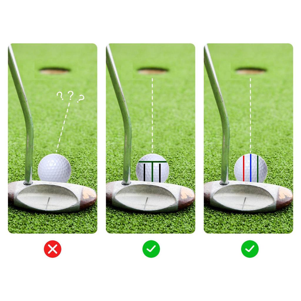 Multi-Pattern Golf Ball Marking Set with Pen