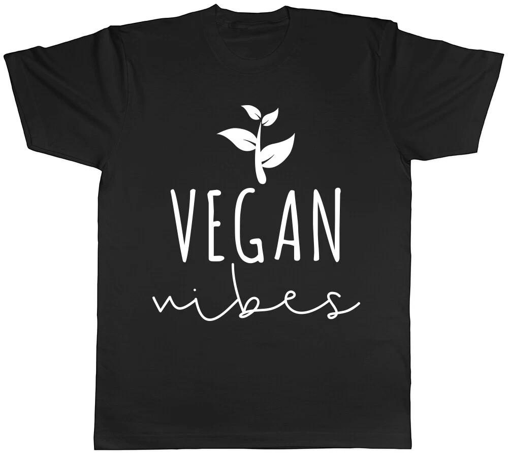 Vegan Vibes Mens Womens Ladies T-Shirt Tee XS