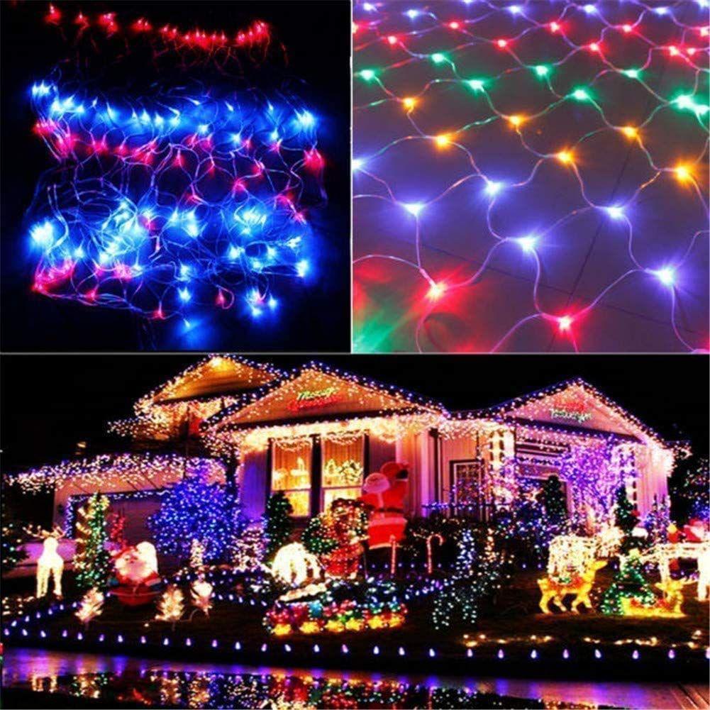 Led Net Mesh String Lights/Led Lights for Home Decoration 9.8Ft X 6.6Ft 192 LEDs 8 Modes (3X2M Multicolor)(PVC),1 Meters