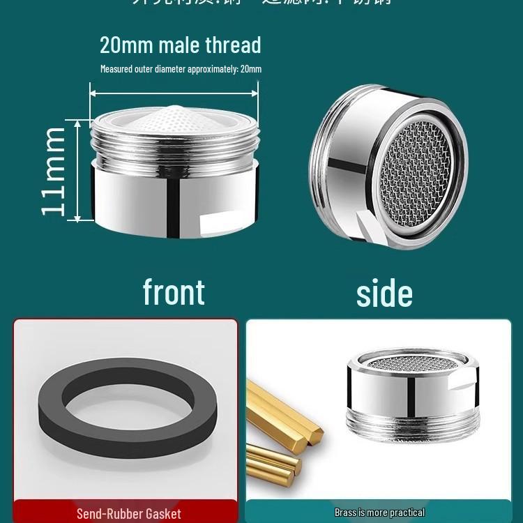 Uniwersalny Zestaw Dysz Aeratora do Baterii: Osłona przed pryskaniem, Filtr siatkowy, Kompatybilność z ciepłą/zimną wodą