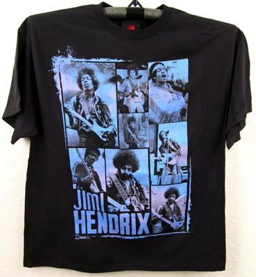 JIMI HENDRIX T-Shirt Zion Rootswear Rockgitarrist Tee GROSS Schwarz Neu Herren