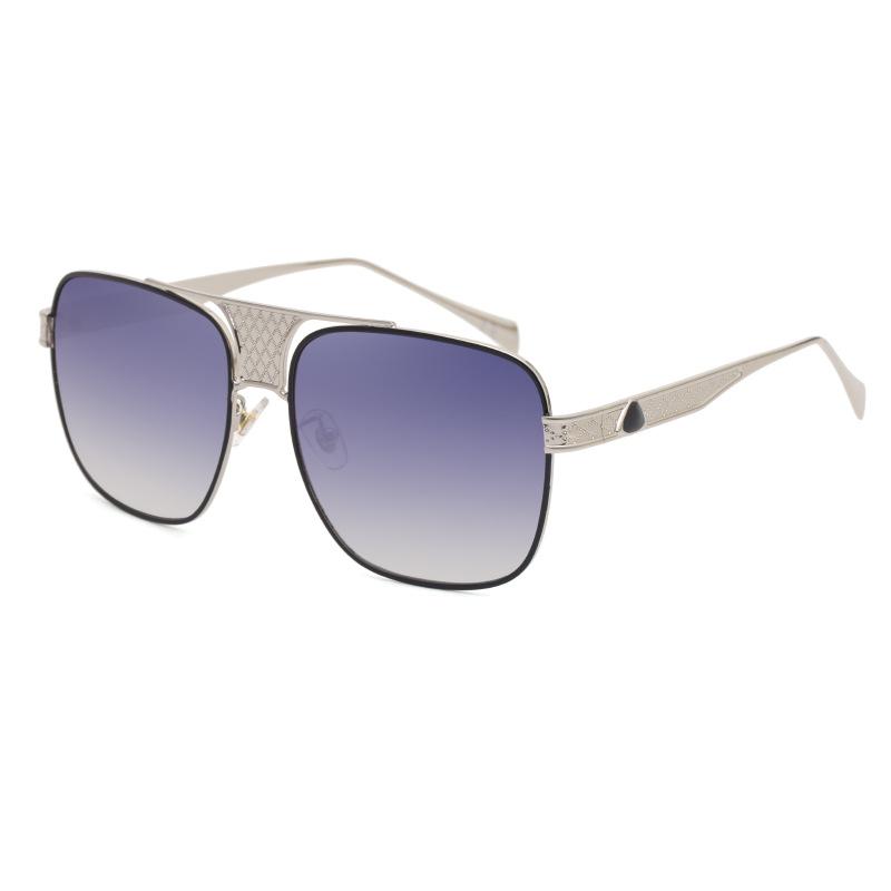 JYL TS Men's Square - Classic Metal Trendy Fashion Sunglasses 1255