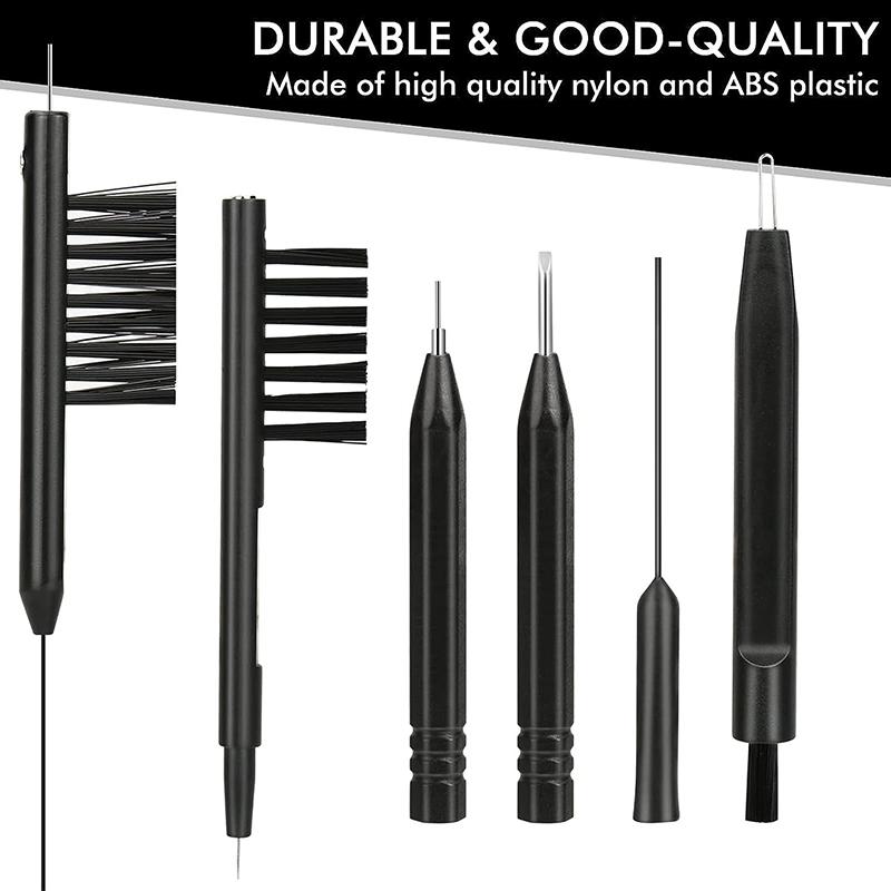 1 Set Hearing Aid Cleaning Tool Hearing Aids Cleaning Kit Brush Vent Cleaner Cleaning Wire With Magnet And Wax Loop Cleaning Set